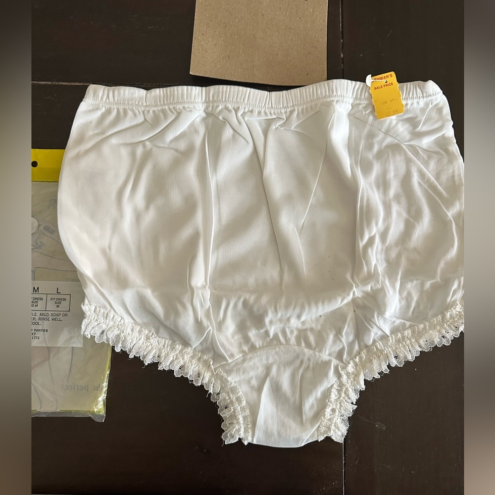 1970’s Tennis Panty - White - Large NWT - Picture 3 of 7